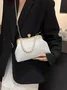 Elegant Imitation Pearl Beaded Handbag Clutch Bag with Detachable Crossbody Strap