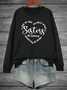 Side By Side Or Miles Apart Sisters Are Always Connected By The Heart Sisterhood Sweatshirt