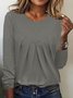 Loose Plain Casual T-Shirt