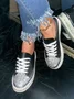 Plain Casual All Season Pu Skate Shoes