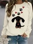 Loose Dog Crew Neck Casual pet Sweatshirt