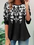 Casual Floral Jersey T-Shirt