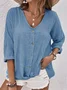 Casual V Neck Shirt