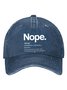 NOPE ART PRINT Baseball cap