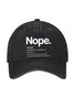 NOPE ART PRINT Baseball cap