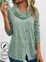Floral Casual Jersey Loose Blouse