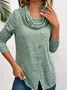 Floral Casual Jersey Loose Blouse