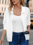 Plain Zipper Casual Jacket