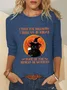 Crew Neck Loose Halloween Casual T-Shirt