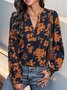 Casual Floral Loose Blouse