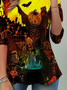 Casual Loose Jersey Halloween T-Shirt