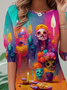 Casual Loose Halloween Crew Neck T-Shirt