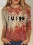 Halloween Crew Neck Jersey Casual T-Shirt