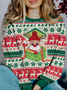 Casual Crew Neck Halloween Sweatshirt