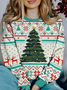 Casual Crew Neck Halloween Sweatshirt