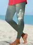 Halloween ghost tight leggings