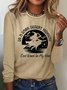Casual Crew Neck Halloween Blouse