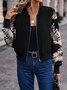 Glitter Floral Loose Casual Jacket