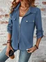 Loose Plain Others Casual Jacket
