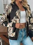 Zipper Casual Loose Others Jacket