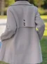 Plain Casual Buckle Jacket
