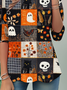 Casual Crew Neck Loose Halloween T-Shirt