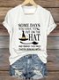 Halloween Some Days You Have To Put On The Hat  Casual Text Letters T-Shirt