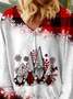 Women's Long Sleeve T-shirt Spring/Fall Red Christmas Snowman Jersey V Neck Daily Going Out Casual Top