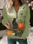 Halloween Casual Crew Neck Sweatshirt