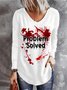 Bloody Problem Solved Halloween  T-Shirt