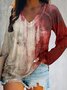 Halloween V Neck Loose Casual T-Shirt