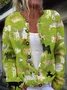 Dog Art Button Cardigan