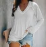 Casual Jersey Plain Blouse