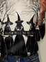 Halloween Casual Crew Neck T-Shirt