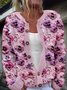 Vintage flower button cardigan