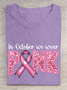 Women Casual Summer Text Letters Cotton Loose Short Sleeve Crew Neck Regular H-Line T-shirts