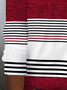 Striped Crew Neck Casual Crew Neck T-Shirt