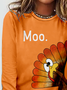 Turkey Jersey Casual Crew Neck T-Shirt