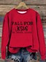 Letter Pattern Casual Loose Sweatshirt