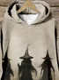 Three Spooky Witches In The Sand Land Hoodie
