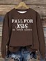 Letter Pattern Casual Loose Sweatshirt