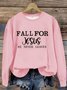 Letter Pattern Casual Loose Sweatshirt