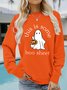 Knitted Casual Crew Neck Loose Sweatshirt