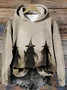 Three Spooky Witches In The Sand Land Hoodie