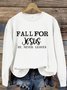 Letter Pattern Casual Loose Sweatshirt