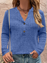 Regular Fit Plain Cotton Sweater
