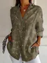 Shawl Collar Four-Side Projectile Casual Shirt