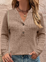 Regular Fit Plain Cotton Sweater