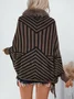 Casual Loose Striped Cloak