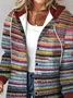 Women Plaid Casual Long Sleeve Regular Jacket